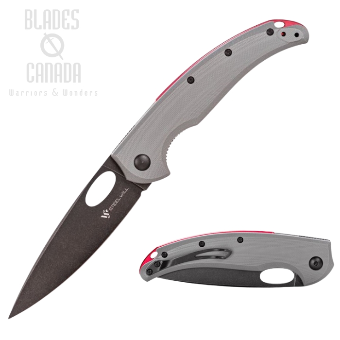 Steel Will Sedge Folding Knife, D2 Black SW, G10 Grey, F1920